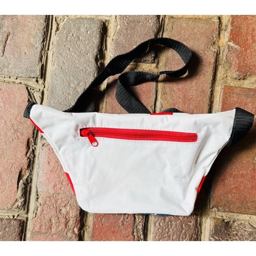 Patriotic American Flag Fanny Pack Multicolor Novelty Design who is your fanny?